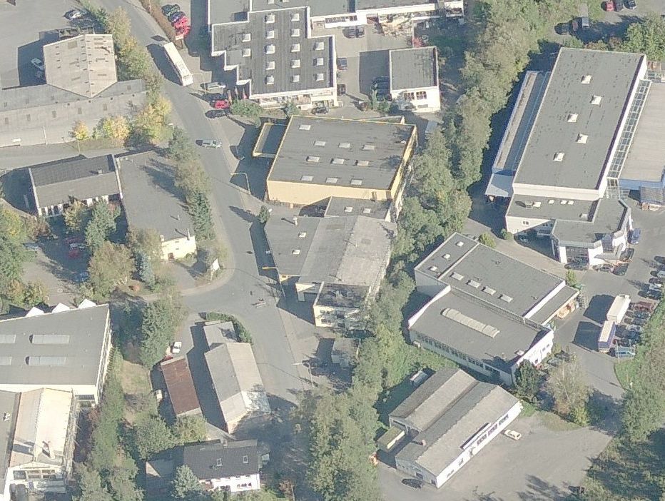 Luftbild des Firmengeländes an der Wiebelsheidestraße in Arnsberg